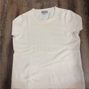 J. Crew Women's Classic Cream Crew Neck Sweater